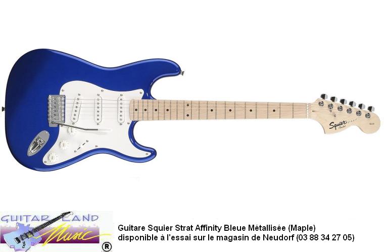 Guitare Squier Strat Affinity Bleu (Maple)